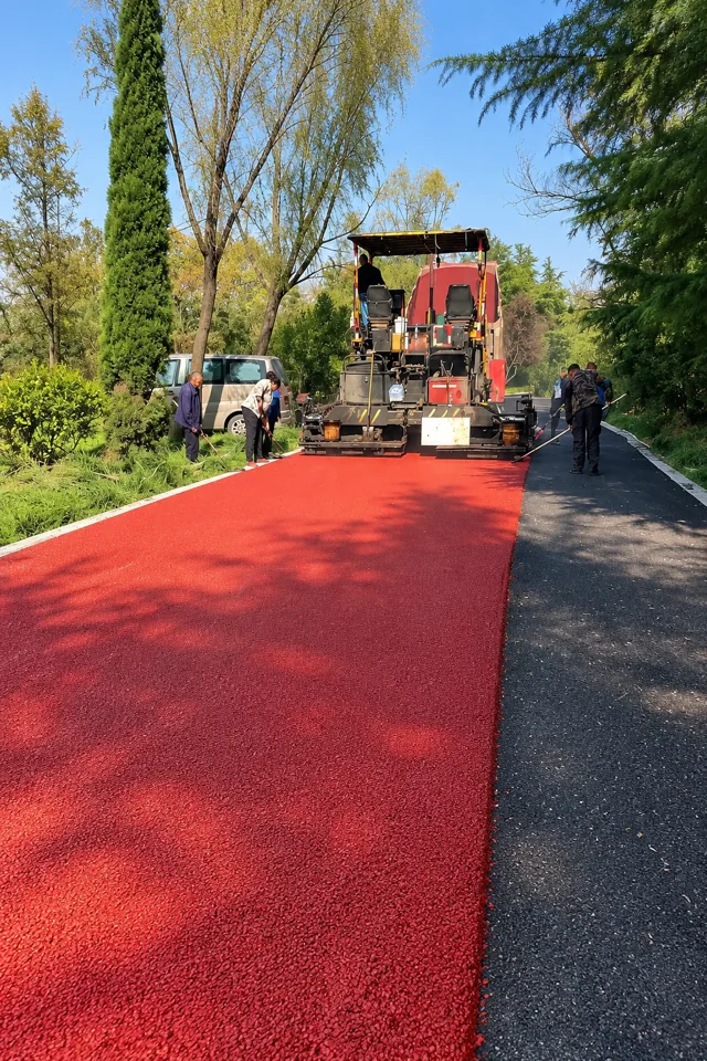 Colored hot-mix asphalt paving 1