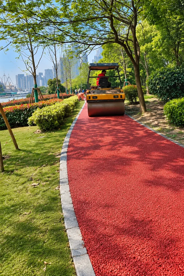 Colored hot-mix asphalt paving 2