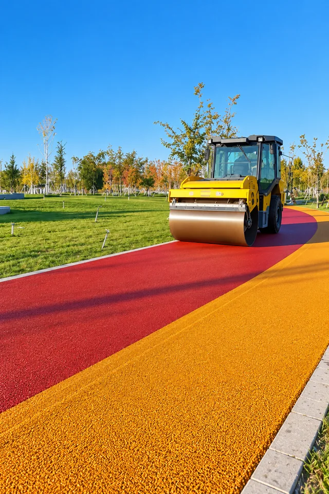 Colored hot-mix asphalt paving 3