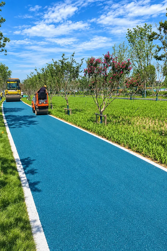 Colored hot-mix asphalt paving 5