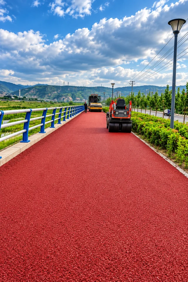 Colored hot-mix asphalt paving 7