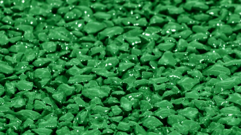 Green colored asphalt surface illustration