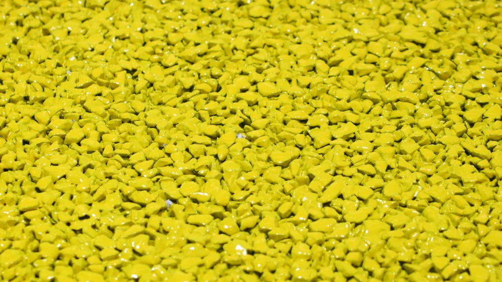 Yellow surface illustration