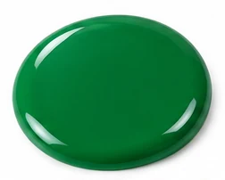 Green resin illustrative sample